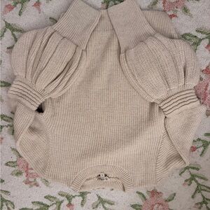 Miss Selfridge Cream Textured Knit Sweater